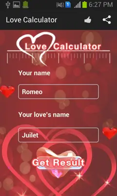 Love Calculator android App screenshot 4